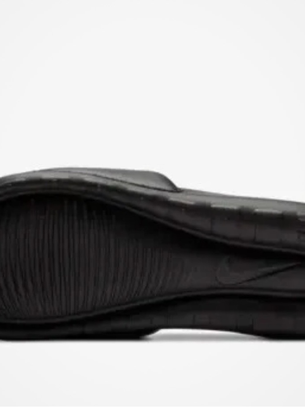 Nike Black Slides with Gold Swoosh - Picture 6 of 8